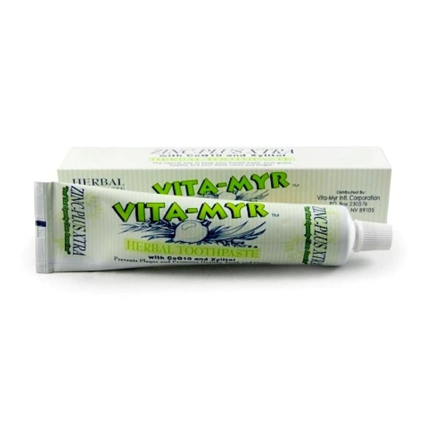 VITA MYR Pasta de Dente Herbal W Coq10 e Xilitol, 153 g - Cuidado Bucal Natural