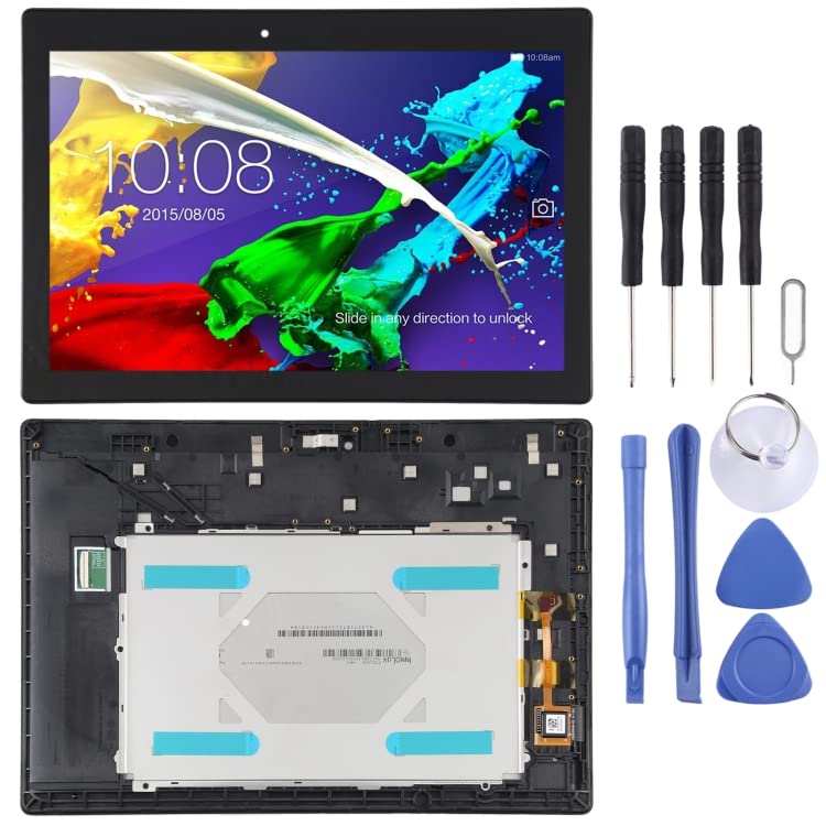 Écran LCD Lenovo Tab 2 A10-70f vitre tactile assemblée avec châssis de remplacement