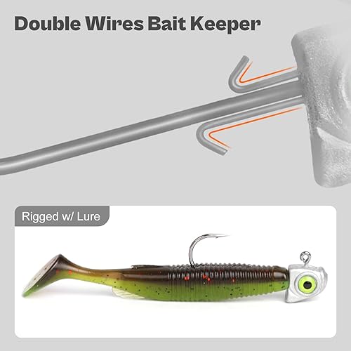 Vista 3 de OJY&DOIIIY Cabezas de Jig de Swimbait con Ojo de Pez Chartreuse, 1/8 3/16 1/4 3/8 1/2oz Cabezas de Jig para Pesca de Agua Dulce & Salada Paquete