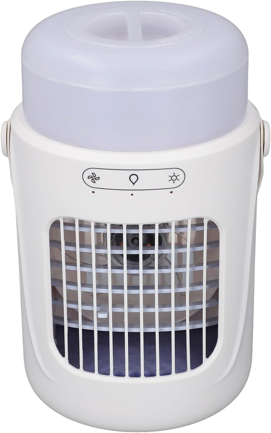 Portable Air Conditioner Fan, Mini Evaporative Air Cooler, 3 Wind Speeds, 7 Color LED Light, 6 Hour Timer, Evaporative Air Cooler, Desktop Spray Fan, Suitable for Bedrooms