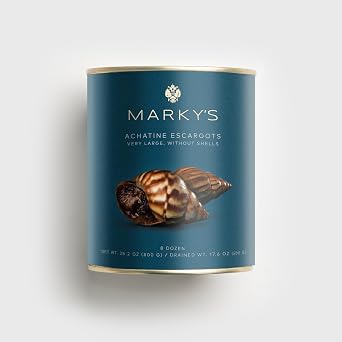MARKYS French Escargot Achatine Snails Without Shells - 8 Dozen - 28 oz / 794 g