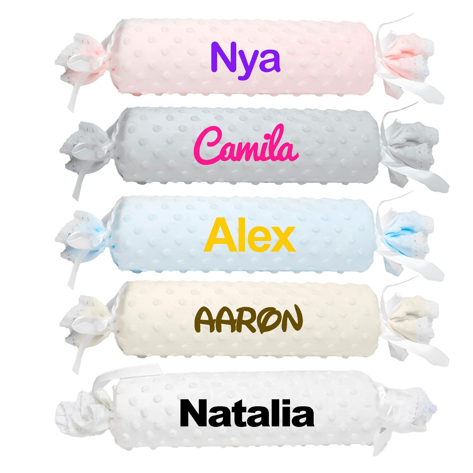 various Cojín para Bebé Personalizado,Cojin Espuma Antivuelco Personalizado para bebé Recien Nacido, Personalizado con su Nombre Bordado,Cojín Recién Nacido