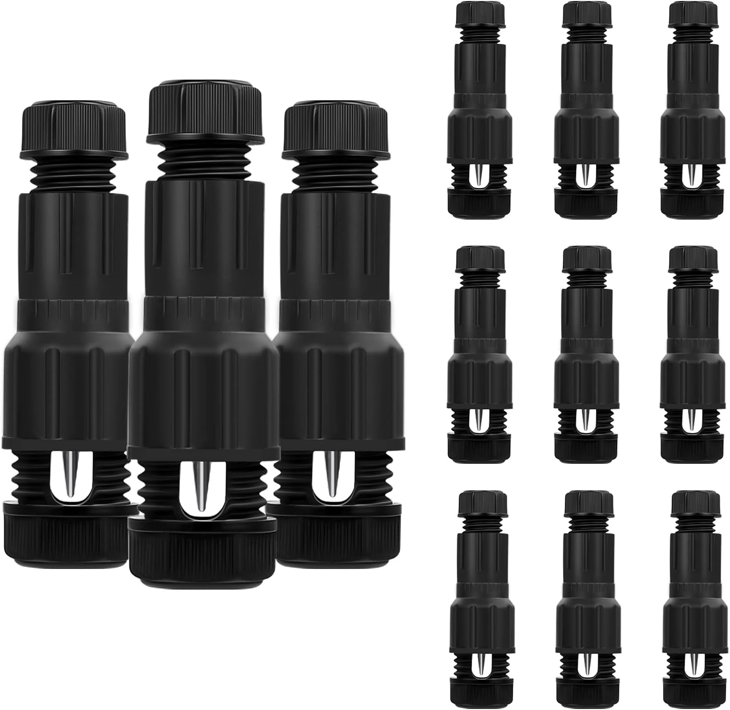 GWHOLE 12 Pack of Low Voltage Wire Connectors 1216 Gauge Landscape Lighting Cable Connectors