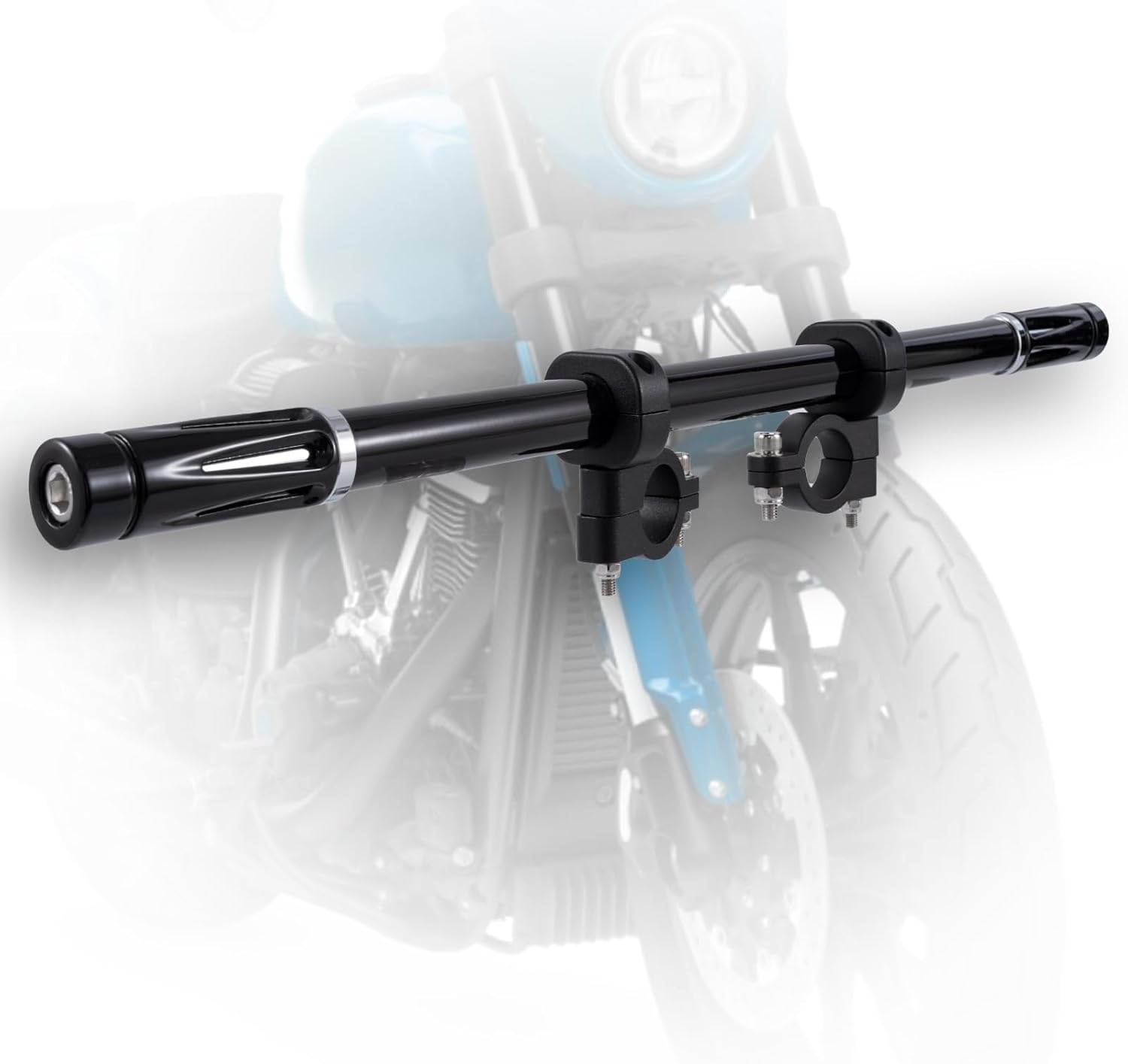 Crash Bar Engine Guard Highway Freeway Bar for Harley Touring Sports softail dyna Street Bob Fat bob Breakout Low Rider V-Rod Deluxe(Gloss Black)