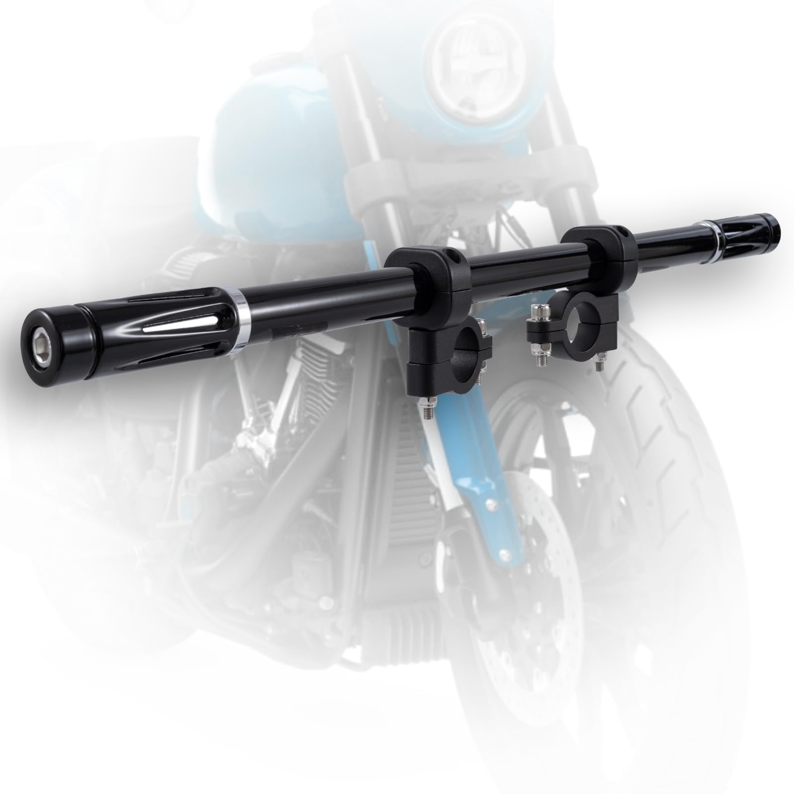 Crash Bar Engine Guard Highway Freeway Bar for Harley Touring Sports 883 softail dyna Street Bob Fat bob Breakout Low Rider V-Rod Deluxe(Gloss Black)