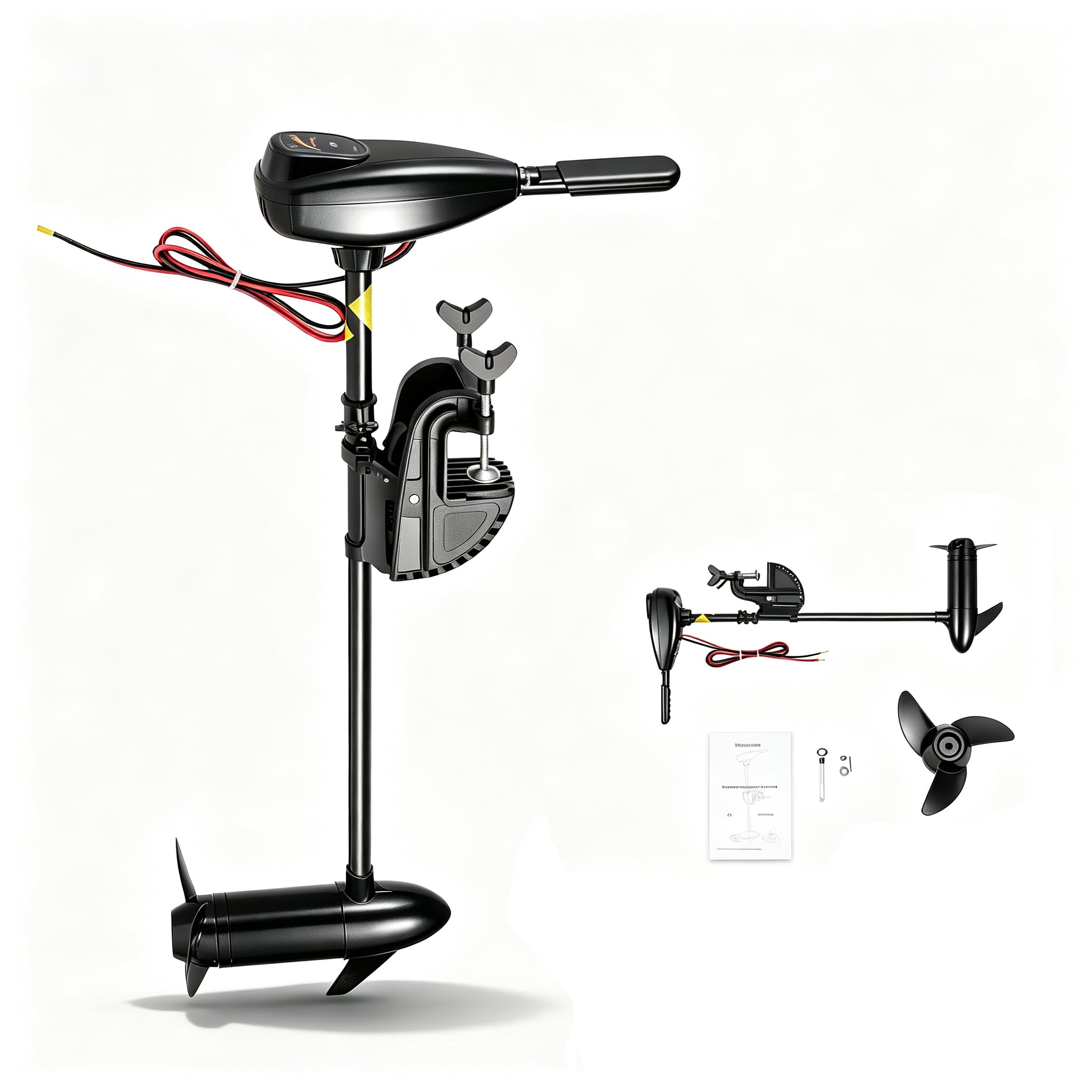 Motore elettrico fuoribordo da 12 V, 80 lbs, 626 W, motore elettrico da traina fuoribordo elettrico, per barca gonfiabile, kayak