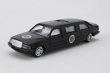 Presidential Limousine Die-Cast Metal Vehicle, Collectible Toy Car | Realistic detailing, free-rolling wheels, display-ready design, durable, giftable, imaginative transportation play, ages 3+