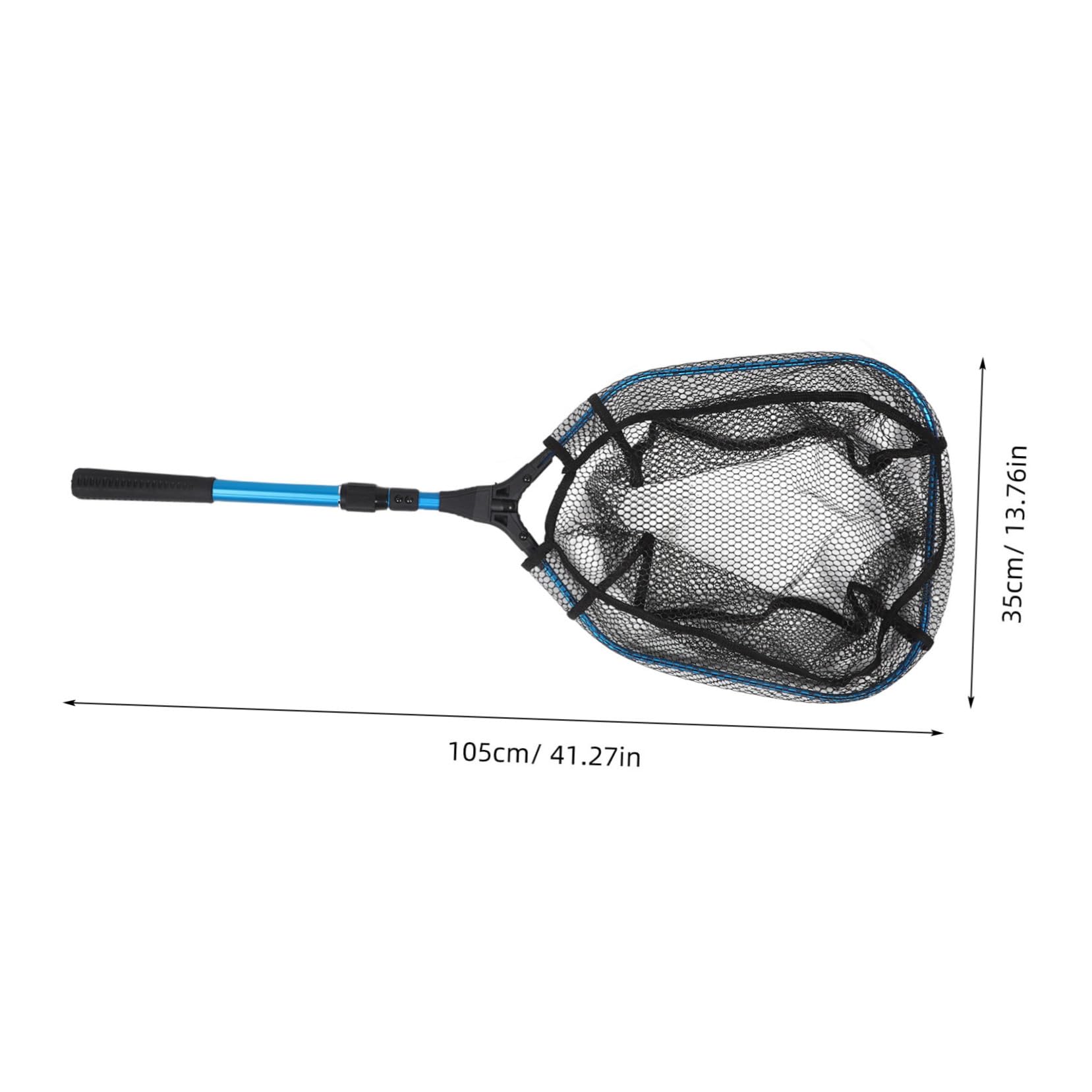 WOONEKY Pesca Plegable Retráctil con Mango Extensible Plegable para Lubina Trucha y Kayak