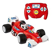 Chicco Tom Race RC, Macchinina Telecomandata, Design Sportivo, Telecomando Ergonomico e Intuitivo a Infrarossi, 4 Pulsanti Interattivi Direzionali, Suoni Reali Auto da Corsa, Giochi Bambini 2-6 Anni