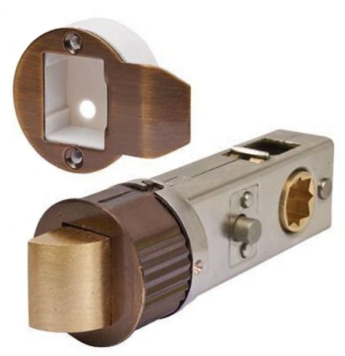 Excel Antique Brass Dh2296 76Mm Privacy Smartlatch Tubular Latch,