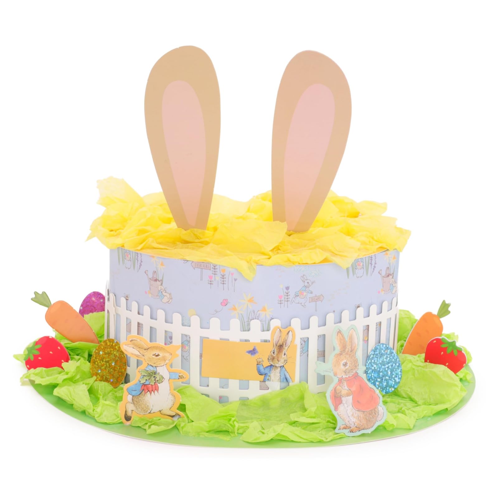 Beulahziba Mart Multicolour Easter Bonnet Kit - Make Your Own Easters Bonnet Hat With Over 40 Decorations - Arts And Crafts, Easter Hat Making Kit Gifts, Diy Craft Kits