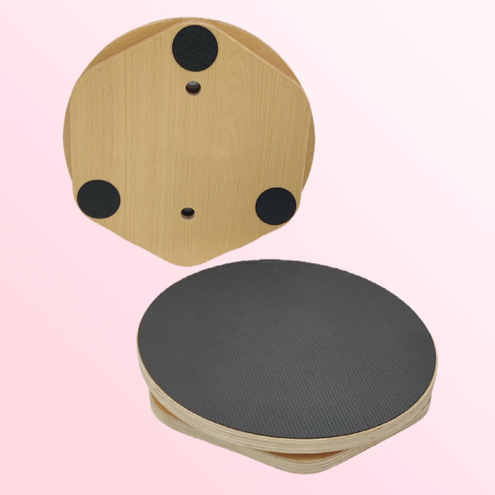 Máquina de ejercicios giratorios, placa giratoria de madera grande, tabla giratoria de madera para equilibrar la cintura, disco giratorio de madera maciza antideslizante para el hogar y el fitness