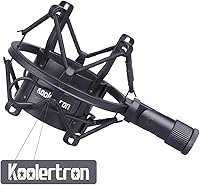 Vista 5 de Montaje universal de impacto para micrófono, 50 mm, para micrófono condensador de 48 mm a 54 mm, por Koolertron, Negro