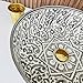 MIRATILE Custom Moroccan Handmade Ceramic Sink, Hand Painted Vanity Vessel Sink, Handwash Countertop Vanity Basin for Restroom, Above Counter Farmhouse Sink, Art Basin Sink with 2 Gifts (8