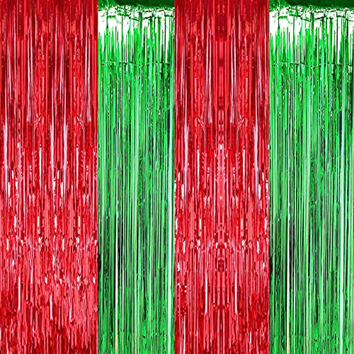 Boland - Rideau de film irisé 200 x 100 cm décoration de fête brillante