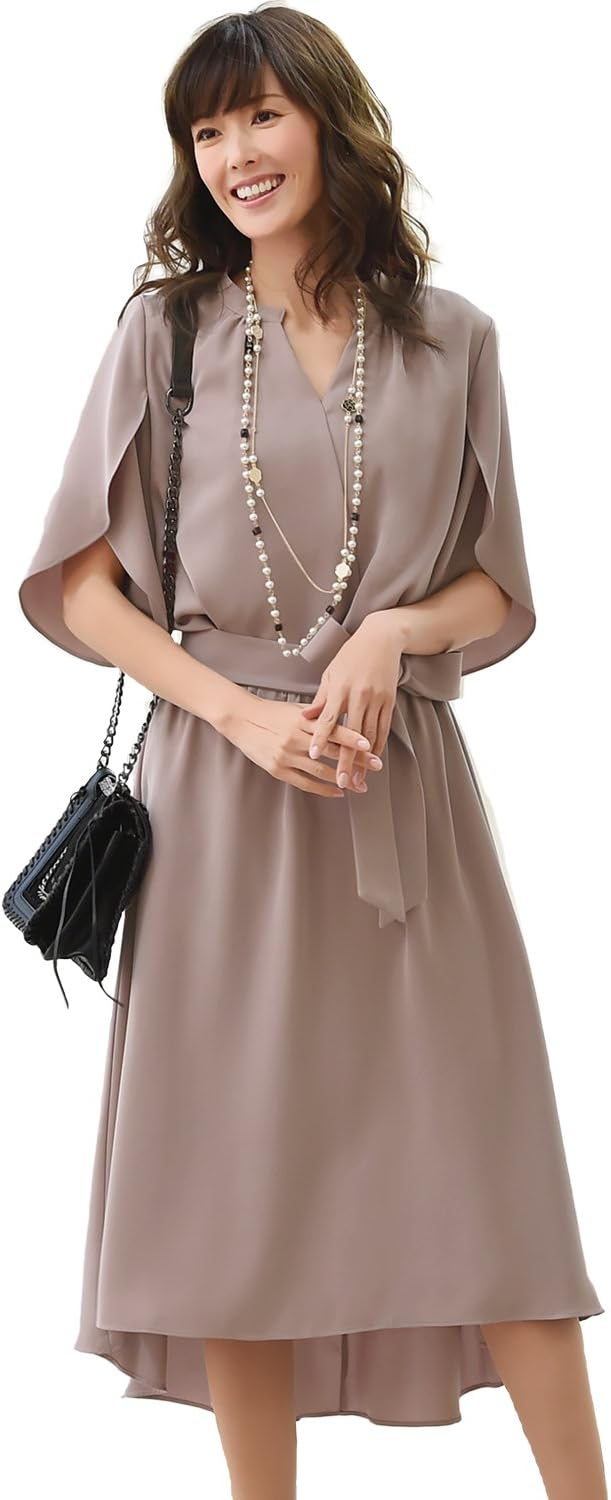 2WAYベロアフロッキープリーツワンピースドレスベロアキャミワンピース付3L Callarus ドレス 2WAYベロアフロッキープリーツワンピースドレス