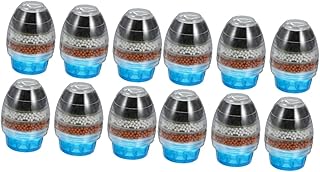ULTECHNOVO 12 Pcs Filter Over Sink Strainer Shower Strainer Activated Charcoal Filter Kitchen Tap Filtration Sink Faucet Filter Adapter Water Purifier Water Saving Taps Sprayer Head Filter