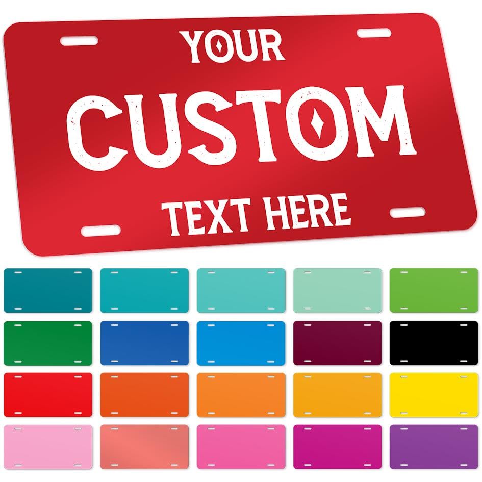 Custom License Plates for Christmas, Front of Car...