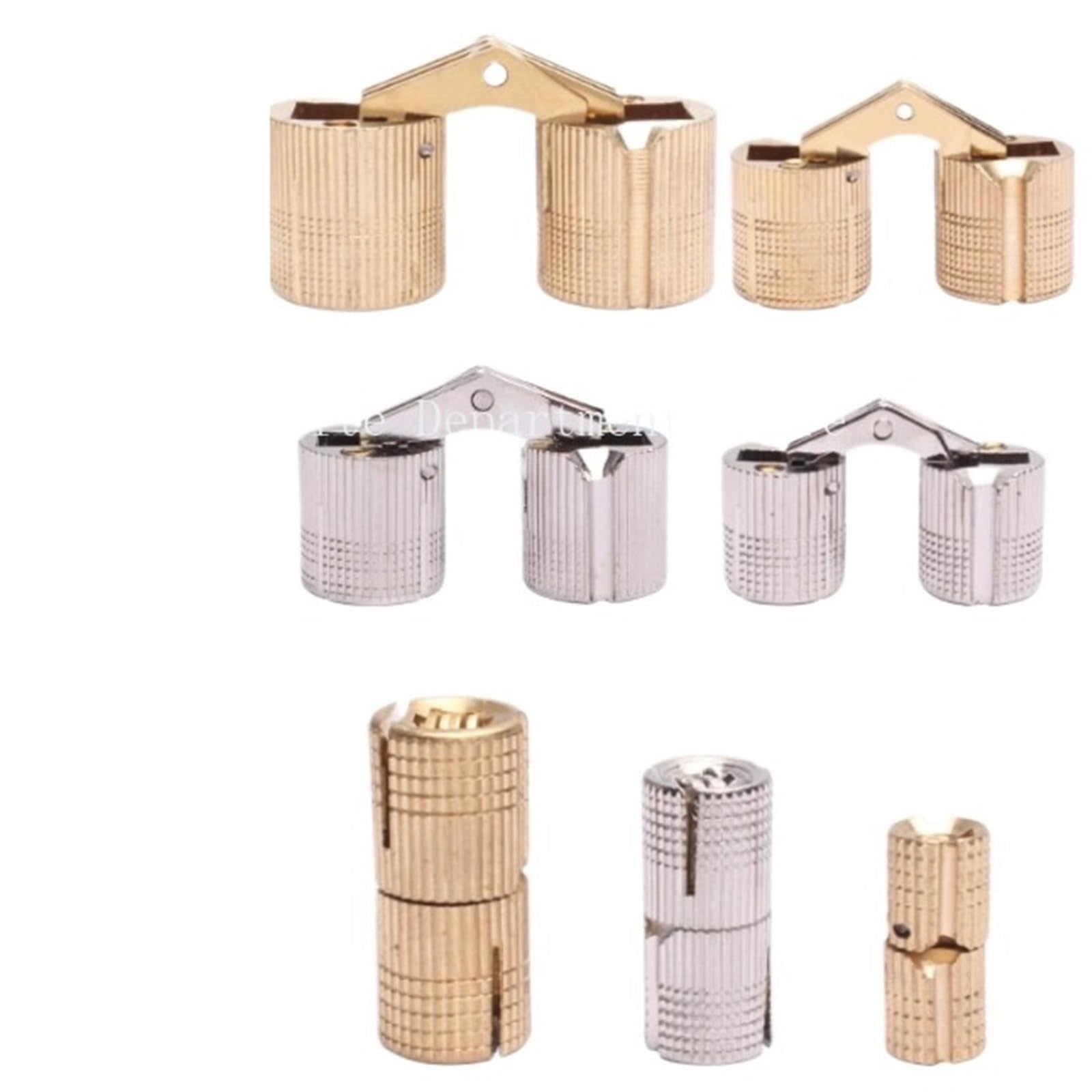 Kdhcvkz 24Mm 1Pcs Brass Furniture Hinges 8-18Mm Hidden Cabinet Concealed Door Hinges(24Mm)