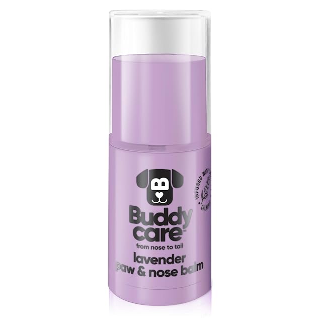 Buddycare Bálsamo para patas y nariz de perro, la lavanda protege y repara la piel seca, agrietada y agrietada