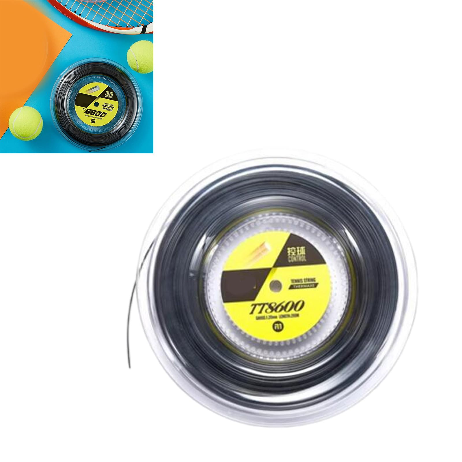 Trainning Sport - Cuerda elástica para raqueta de tenis de 1,18 mm de alto, para entrenamiento diario