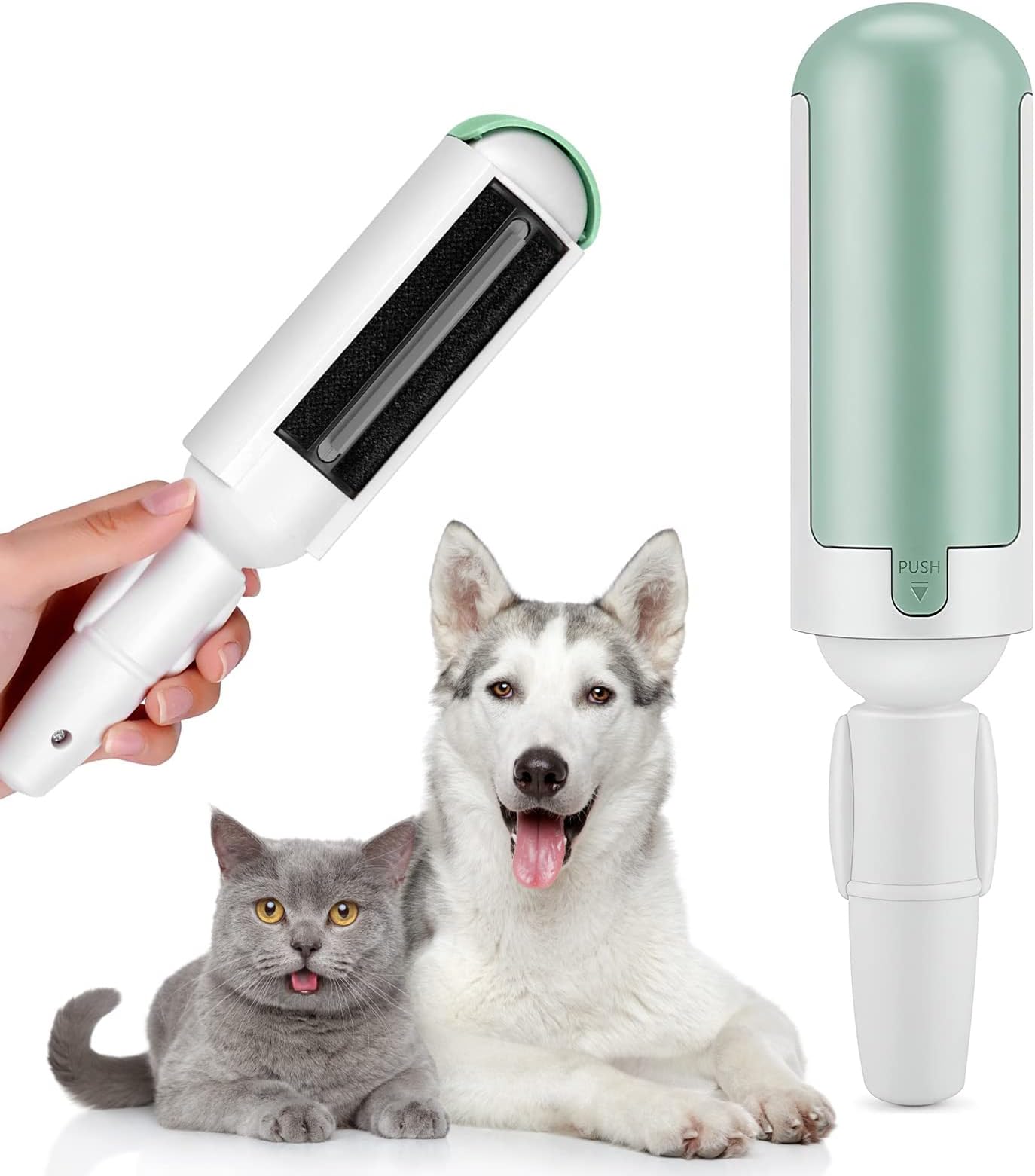 2 Stück Fusselrolle Tierhaare Wiederverwendbare Tierhaarentferner Fusselrolle für Katzenhaare