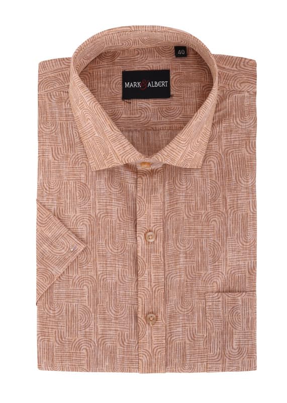 Image of Men's Half Sleeve Linen Shirt