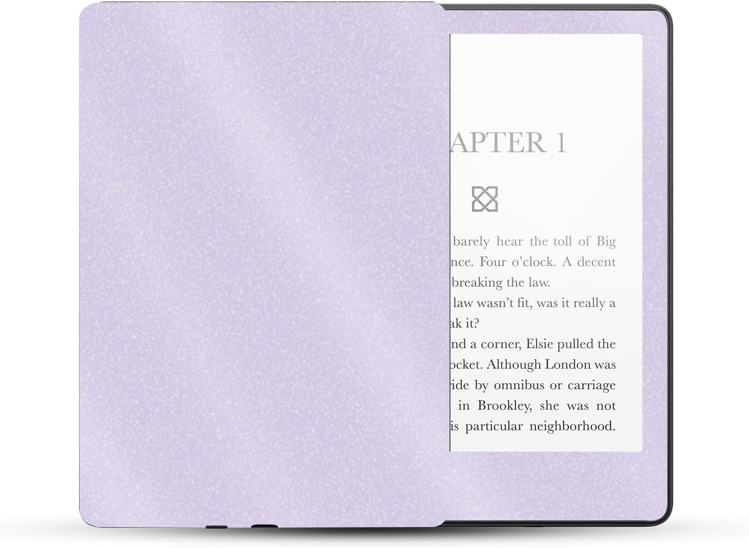 MightySkins Glossy Glitter Skin Compatible with Amazon Kindle Paperwhite 5 6.8-inch 11th Gen (2021) Full Wrap - Solid Lilac | Protective High-Gloss Glitter Finish | Easy to Apply | Made in The USA