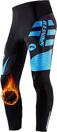 sponeed Men's Bicycle Pants 4D Padded Road Cycling Tights MTB Leggings Outdoor Cyclist Riding Bike Wear