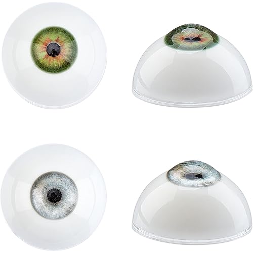 PH PandaHall 2 Pair Realistic Eyes Big Eyeballs Human Eyes Large Acrylic Eyeballs for Halloween Party Decor Sculptures Props