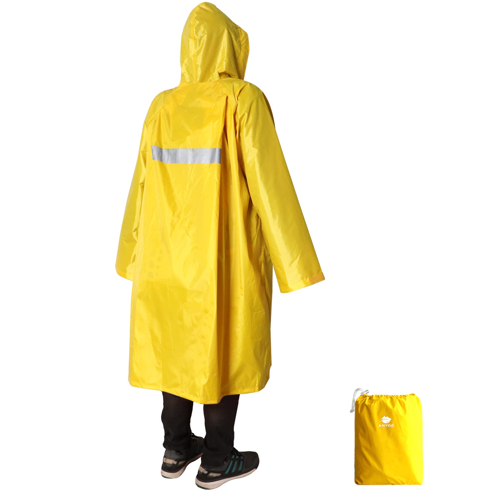 Anyoohood Rain Poncho Waterproof Lightweight Raincoat For Men