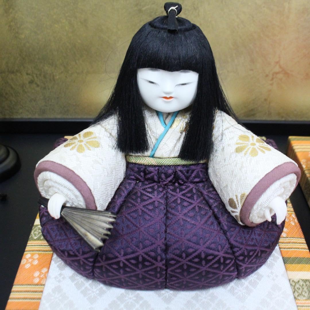 特選 人形 無形文化財 原米州 古典巻袖雛 親王飾り 雛人形 米州人形