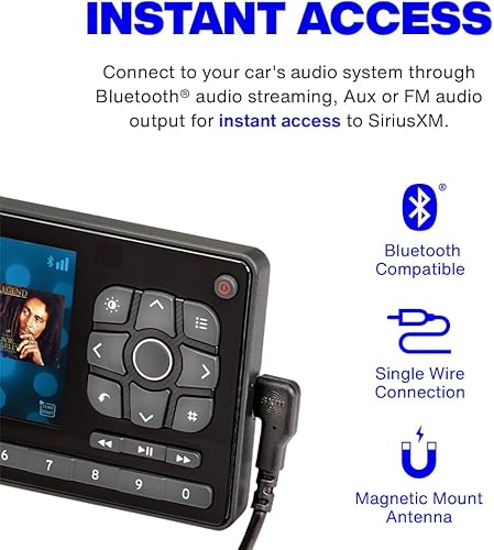 Miniatura 5 de SiriusXM Roady BT - Radio satelital para vehículos: disfruta de SiriusXM a través de tu estéreo de coche existente (RoadyBT SXVRBT1)