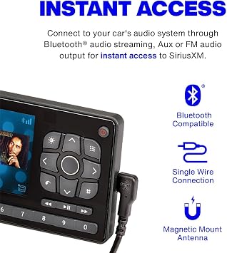 SiriusXM RoadyBT (Bluetooth) Vehicle Satellite Radio - Enjoy SiriusXM Through Your Existing Car Stereo via Bluetooth (RoadyBT SXVRBT1)