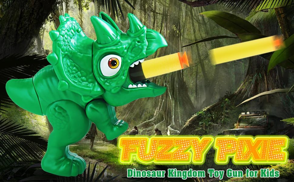 2 Pack Shooting Game Dinosaur Gun Toy for 3 4 5 6 7 8 Years, Child Pistol Outdoor Sport 20 Foam Darts Target Compatible with Nerf, Small Dinosquard Blasters for Kids Boys Girls Holiday Birthday Gift image 7 of 9 B0DFY841HV