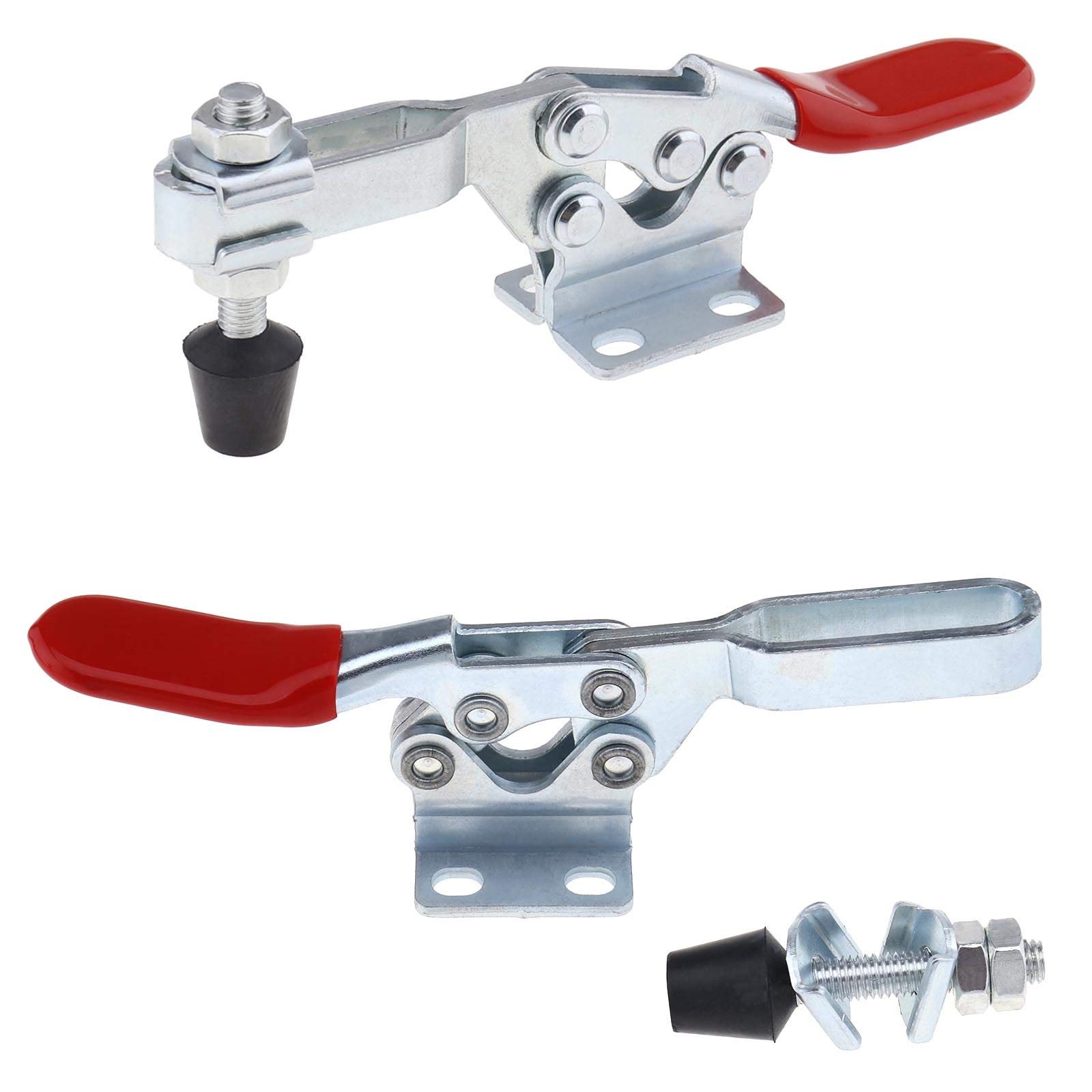 5pcs GH-225-D Barre Horizontale Bascule Clamp Kit de Libération Rapide Poignée Outil en Métal Tenant 230KG Capacité Frock Pince Machine Opération de Soudage