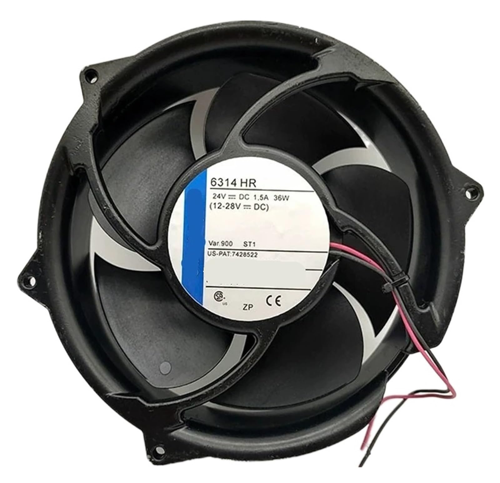 LZIKKGKI Cooling Fan 6314HR DC 24V 36W 172x172x51mm 2-Wire