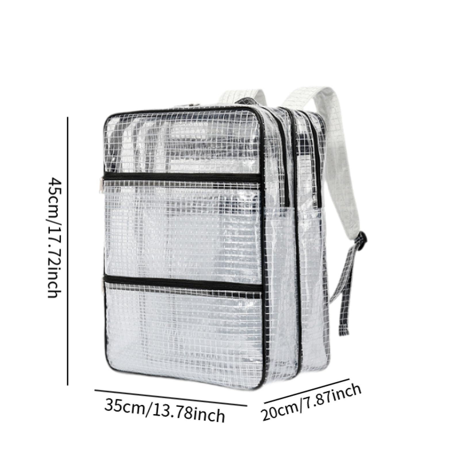 Borsa trasparente per ambienti con elevati requisiti di pulizia, organizer per camere bianche per impieghi gravosi, riparatore, elettricista,