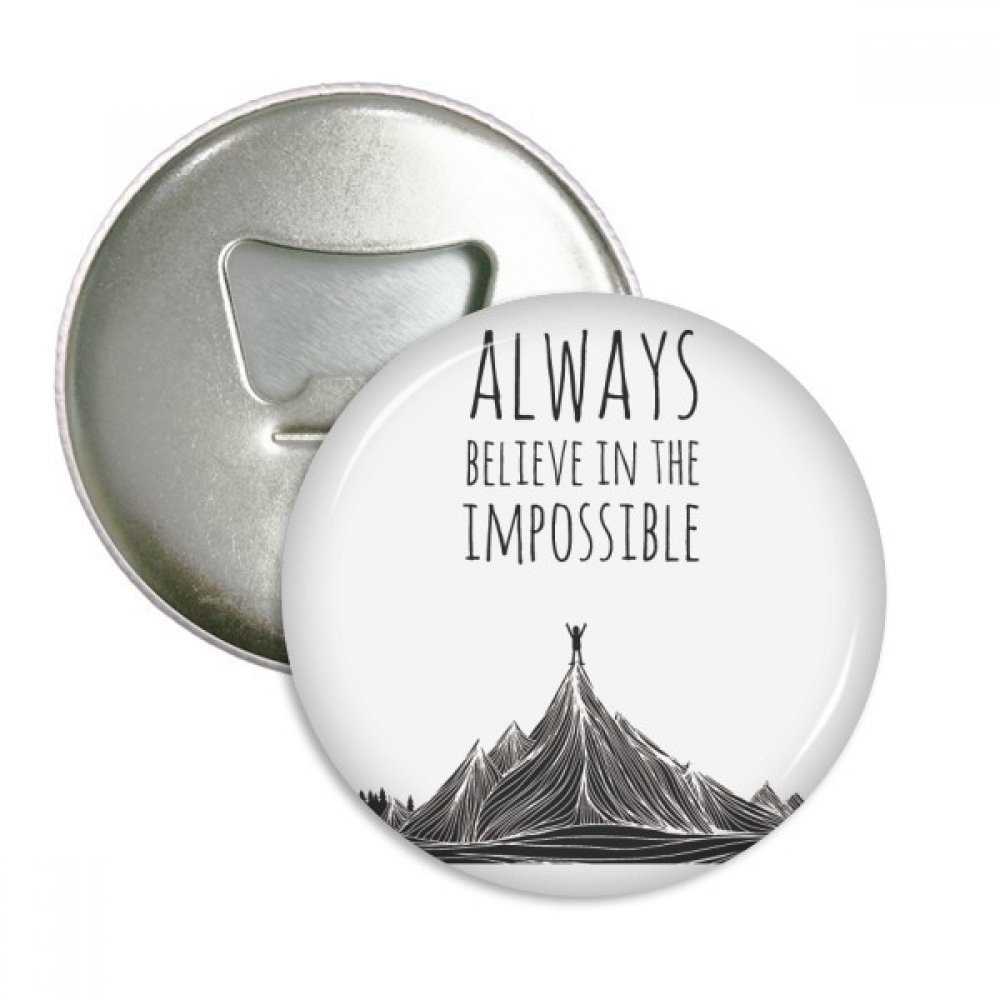 Oubre-bouteille rond aimanté blanc noir et badge aimant pour frigo 3pcs