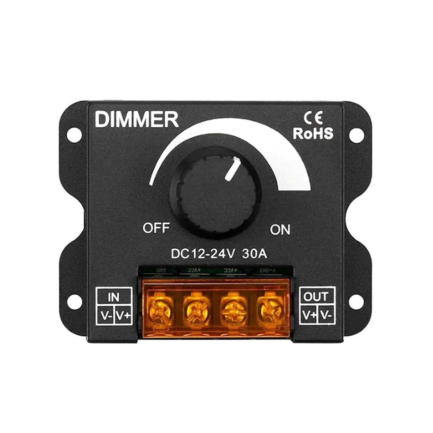 LED Monochrome Controller DC 12V-24V LED dimmer Switch PWM Digital stepless dimming Light bar Monochrome Light