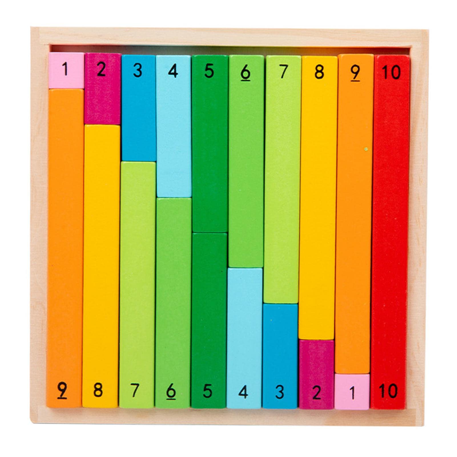 Number Learning Rods | Creative Math Learning Fun Kit | Creative Hands- Approach Numerical Rods for Early Development Education in Mathematics
