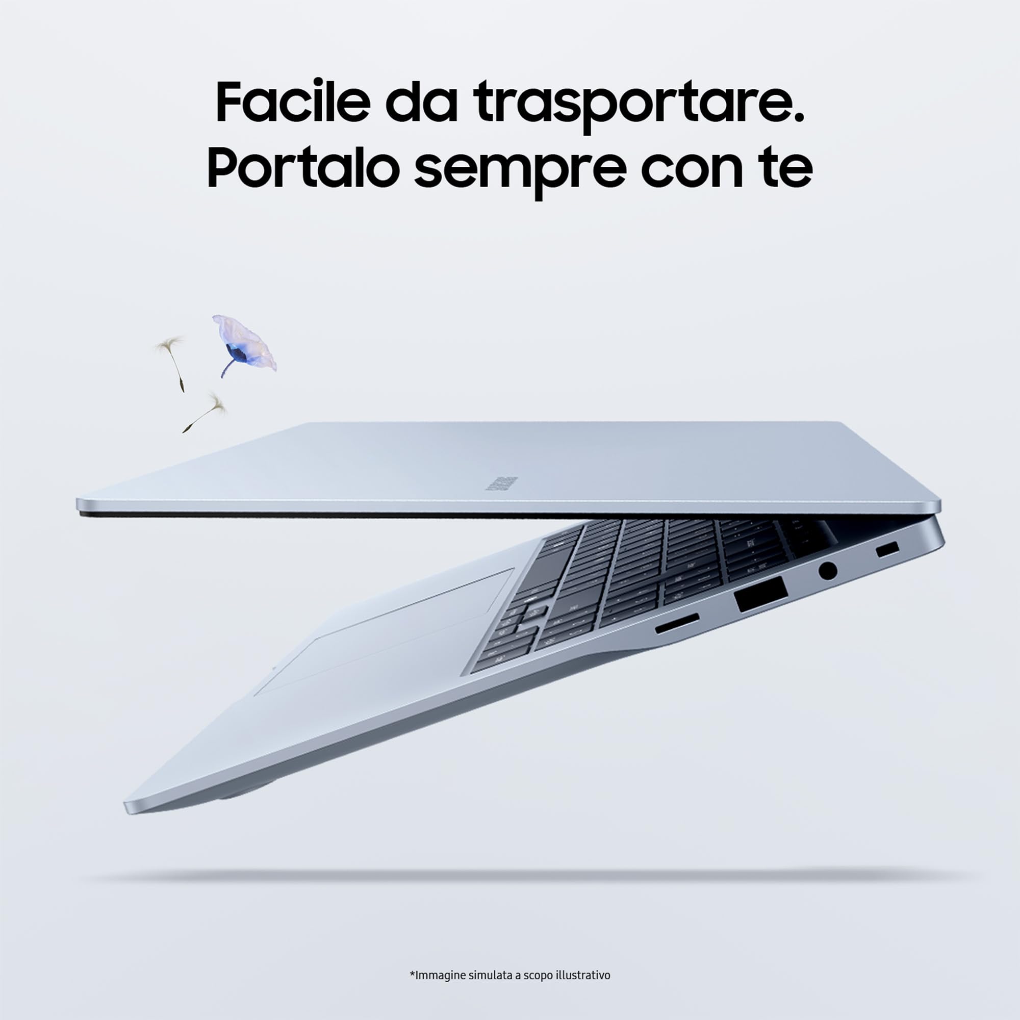 Samsung Galaxy Book4 Edge, Laptop, Display da 15.6", Snapdragon X Plus, 16GB RAM, 512GB SSD, Windows 11 Home, Sapphire Blue [Versione italiana]