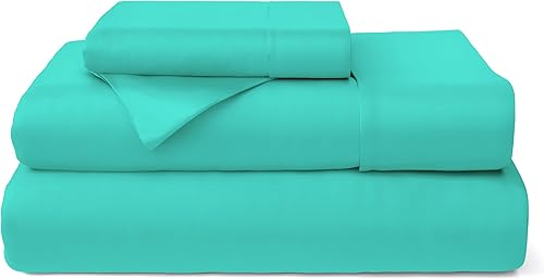 Cosy House Collection Juego de sábanas de 100 % viscosa de bambú, rayón de lujo derivado del bambú, juego de ropa de cama refrescante, transpirable,