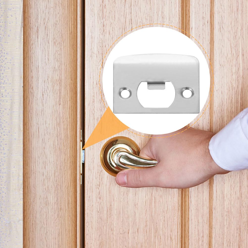 Homoyoyo Door Strike Plate Strike Plate Strike Plates with Internal Doors Door Latch Plate Door Latch Plate Door Strike Plate for Mortice Door Latch Adjustable Two Piece Door Strike - Image 2
