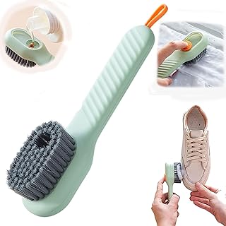 فرشاة أحذية مملوءة بالسائل متعددة الوظائف من ناكسو، فرشاة تنظيف منزلية مع موزع صابون، فرشاة غسيل مملوءة بالسائل، أداة غسيل الأحذية المنزلية، مناسبة لتنظيف المنزل