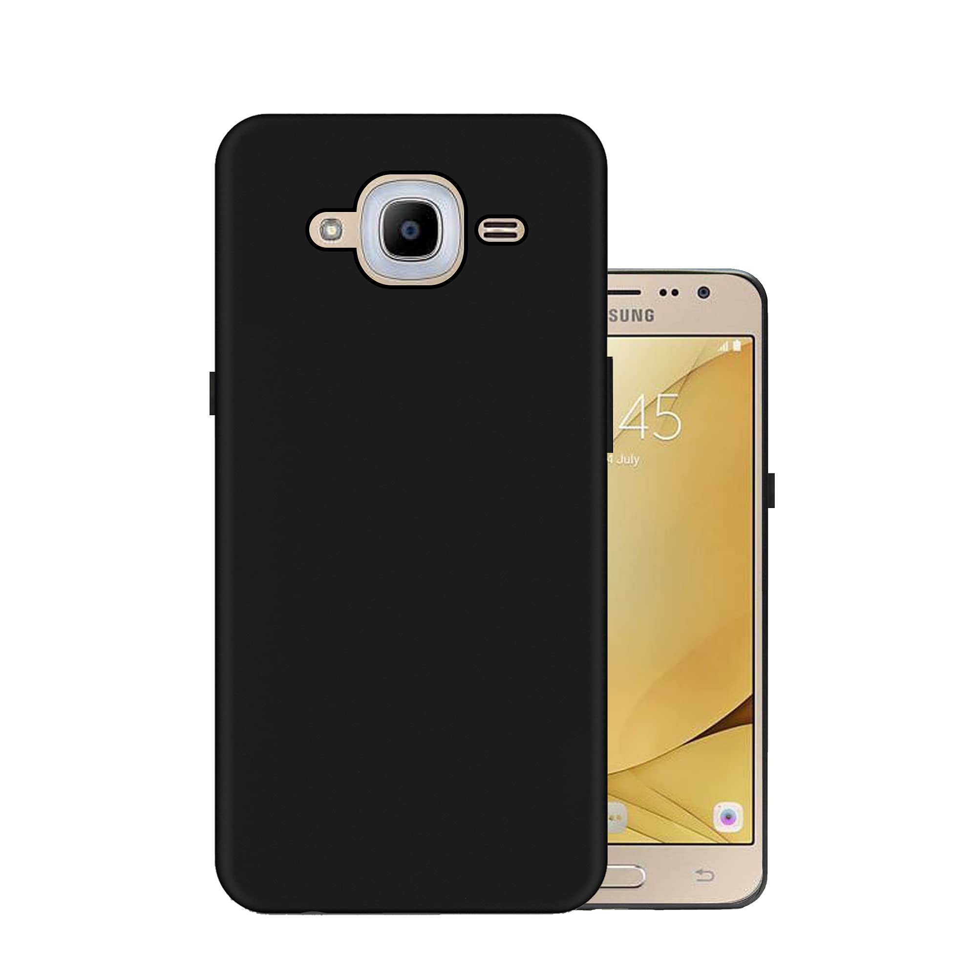 HELLO ZONE Exclusive Matte Finish Soft Back Case Cover for Samsung Galaxy J2 2016 - Black (B079G7FCRM) Amazon Price History, Amazon Price Tracker