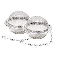 Algopix Similar Product 4 - Fu Store 2pcs Stainless Steel Mesh Tea