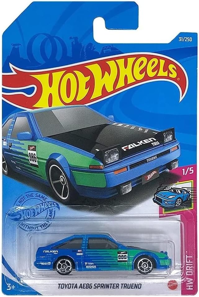 Hot Wheels Toyota AE86 Sprinter Trueno, [Blue] 31/250 Drift 1/5