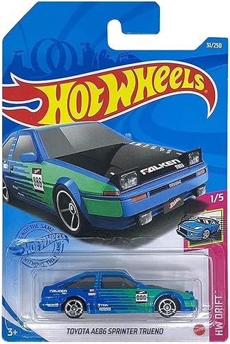 Hot Wheels Toyota AE86 Sprinter Trueno, [Azul] 31/250 Drift 1/5