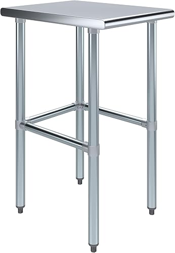 Vista 199 de Mesa de trabajo de acero inoxidable AmGood